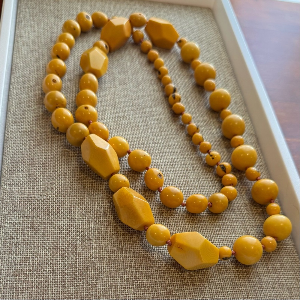 Noonday Collection Yellow Seed Necklace